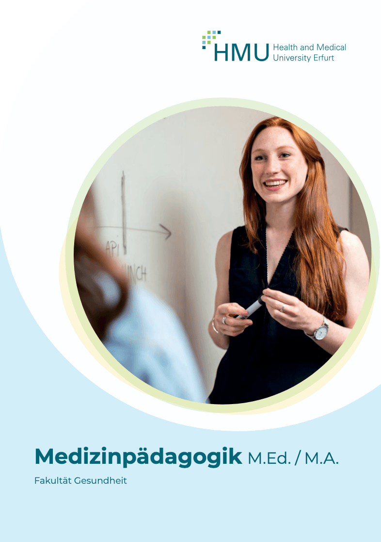 Flyer Medizinpädagogik Master an der HMU Erfurt